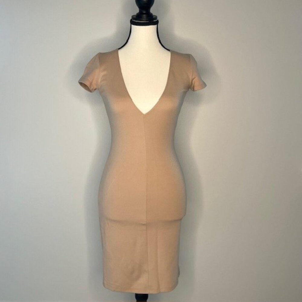 NWT American Apparel Beige Mini Dress, Size Small